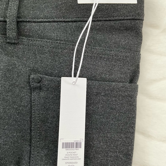 NWT Chico’s Graphite Gray Slim Leg Jean Cut Ponte Pants Sz 2R (12R) - Picture 4 of 6